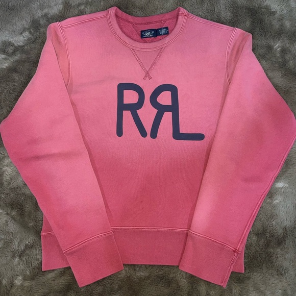 Ralph Lauren Double RL Sweaters - Ralph Lauren Double RL Faded Red Crew Neck Pullover